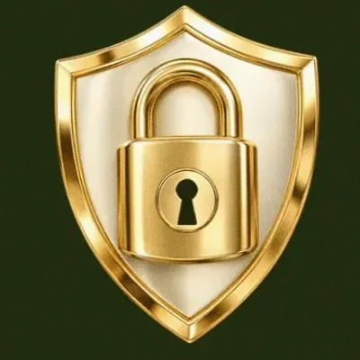 Shield with padlock — Savaspin