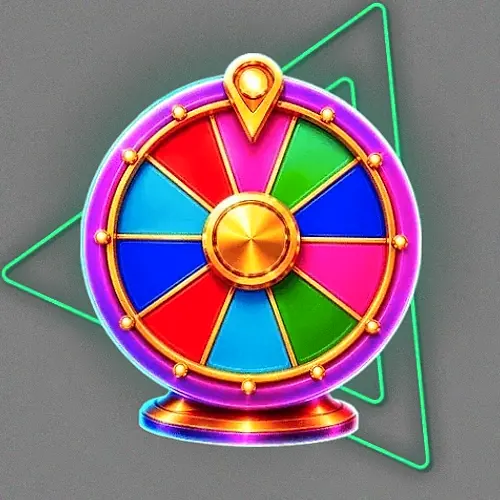 Colourful prize wheel