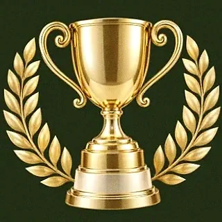Gold trophy cup — Savaspin